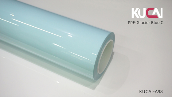 Custom Glacier Blue TPU Color PPF Automotive Paint Protection Film 7.5 Mil Thickness