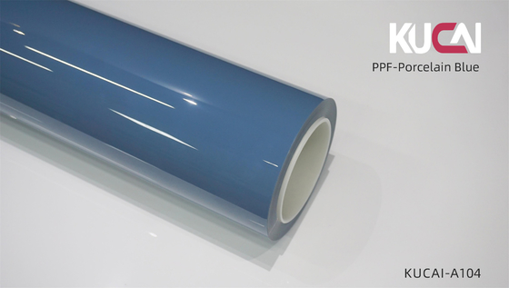 TPU Porcelain Blue Color PPF Car Paint Protection Film Anti Scratch Self Healing