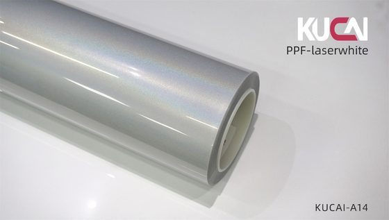 TPU Laser White Colored PPF Wrap Auto Paint Protection Film 7.5Mil Thickness